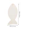 32-Piece Fish-Shaped Wooden Cutouts for Crafts view 2