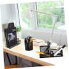 Homoyoyo Office Supply Organizer, 3-Piece Metal, Black, Sturdy view 3