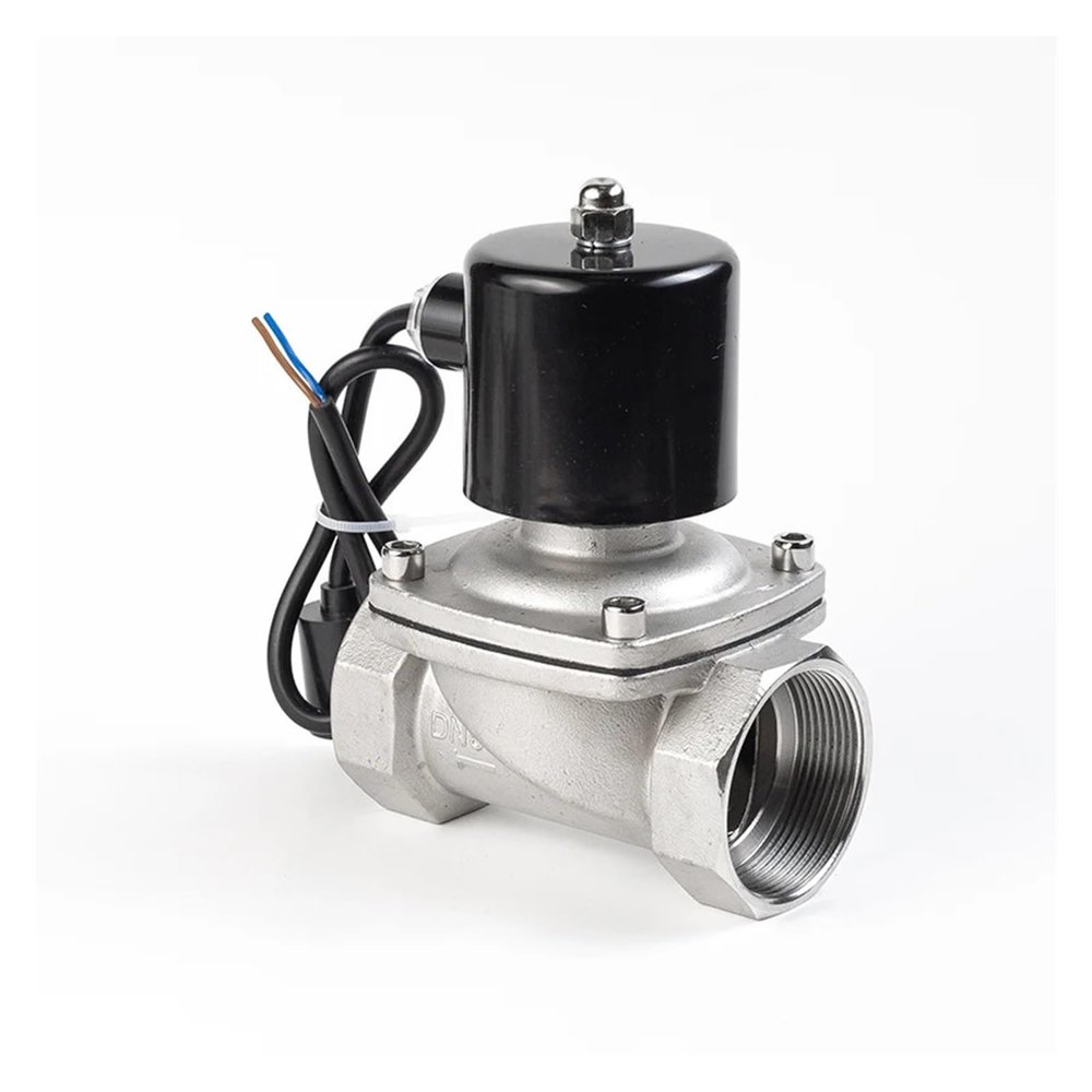 304 Stainless Steel Normally Closed Solenoid Valve 1/2" 3/4" 1", AC 24 V DC 12 V, Water DN15 DN20, IP65, Fast Response (1/2", DC 24 V)