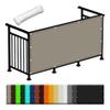 Sun Shade Sail 45 x 800 cm, 98% UV Protection, Privacy and Wind Screen, Rectangular, Taupe view 1
