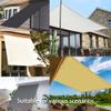 Sun Shade Sail 45 x 800 cm, 98% UV Protection, Privacy and Wind Screen, Rectangular, Taupe view 2