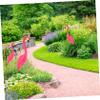 Flamingo Lawn Stakes, 2-Piece Set, HDPE, Lifelike and Decorative view 4