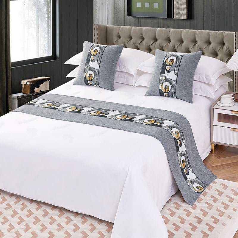 European-Style Jacquard Bed Runner, Luxury Retro Throw