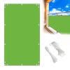 MEEYI Patio Privacy Screen 1.2 x 6 m, Balcony Privacy Screen, UV-Protected, Impregnated Fabric, Foldable Canopy for Chicken Coop, Beach, Pool, Green view 1