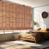 Outdoor Bamboo Reed Roll-Up Blind, Light-Filtering Sunshade view 2