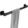 SpeeSy Black Square Towel Bar, Wall-Mounted, 40 cm view 1