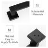 SpeeSy Black Square Towel Bar, Wall-Mounted, 40 cm view 4