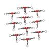 UPKOCH Red Three-Way Fishing Swivels for Fresh and Salt Water view 1