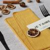 YKAFADE Cotton Cloth Napkins, 6-Pack, 42 x 42 cm, White view 3