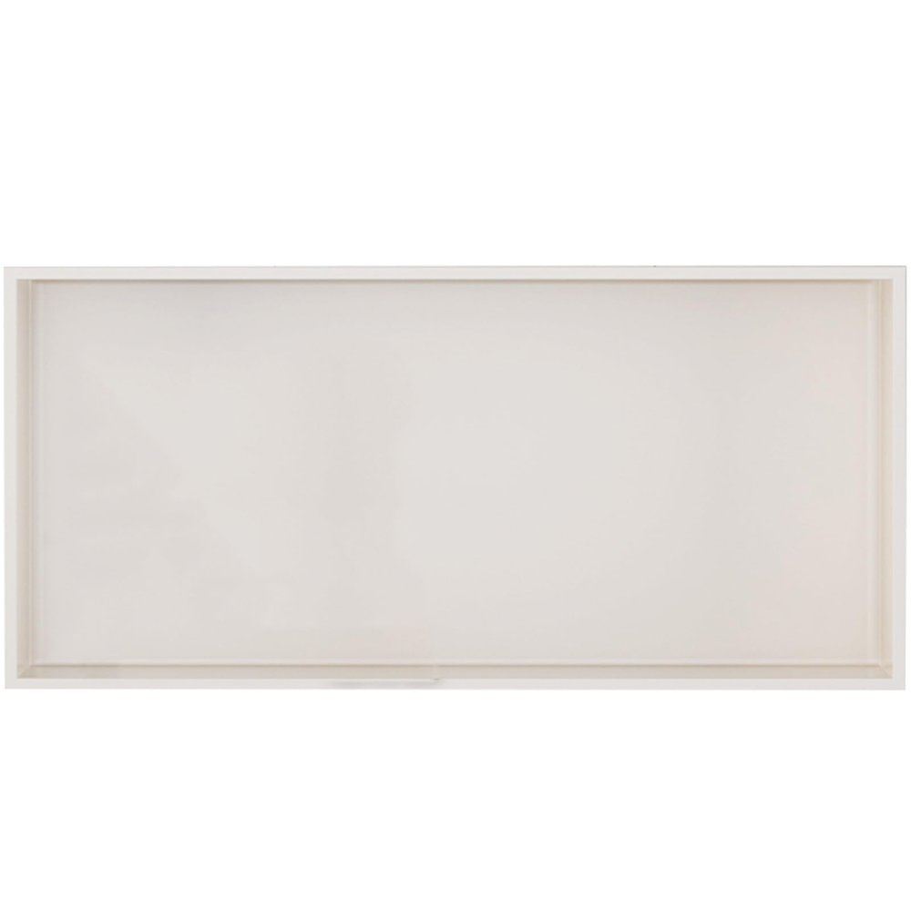 ZXFDMSWJ Tile-Free Bathroom Storage Niche, White, 72 × 32 × 12.5 cm