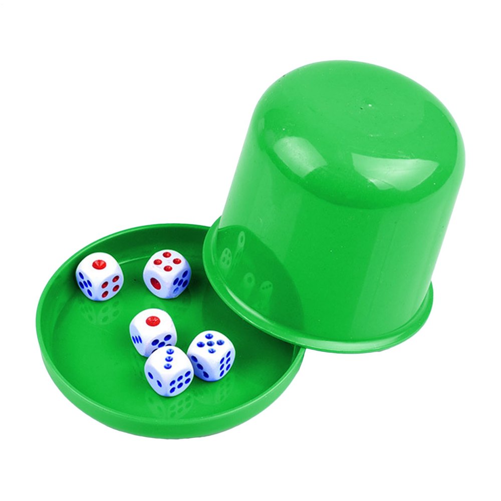 Dice Shaker Cup Set for Adults with 5 Dice