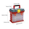 Fishing Tackle Box, Portable Storage Box for Outdoor Tools and Fishing Gear with Lock and Handle, Suitable for High-Sided Boats and view 3