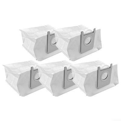 Vacuum Bags for Roidmi EVE PULS Self-Emptying Robot, 5-Pack, Large Capacity, Nonwoven Replacement Filter, Dual-Effect Filtration System