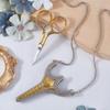 SUNNYCLUE 35-Inch Vintage Embroidery Scissors with Golden Chain view 3