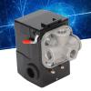 Air Compressor Pressure Switch, 4-Port Pressure Control Switch with On/Off Metal Lever and Unloader view 2