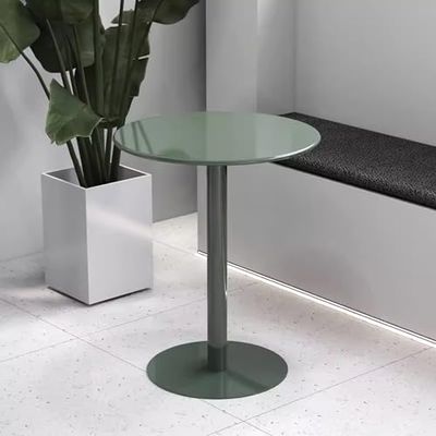 Round Cocktail Bar Table with Metal Base, 40 x 40 x 72 cm