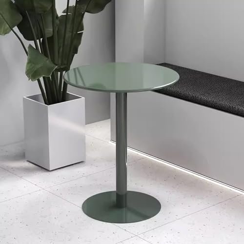 Round Cocktail Bar Table with Metal Base, 40 x 40 x 72 cm
