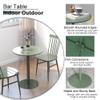 Round Cocktail Bar Table with Metal Base, 40 x 40 x 72 cm view 4