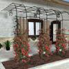 Metal Rose Arch Trellis, Black, 60 x 240 cm view 2