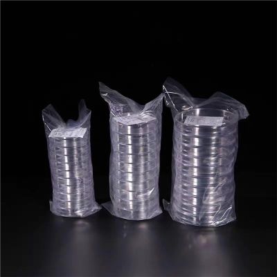 ZGHSWM 10-Piece Disposable Plastic Petri Dish Set, 35–150 mm (150 mm)