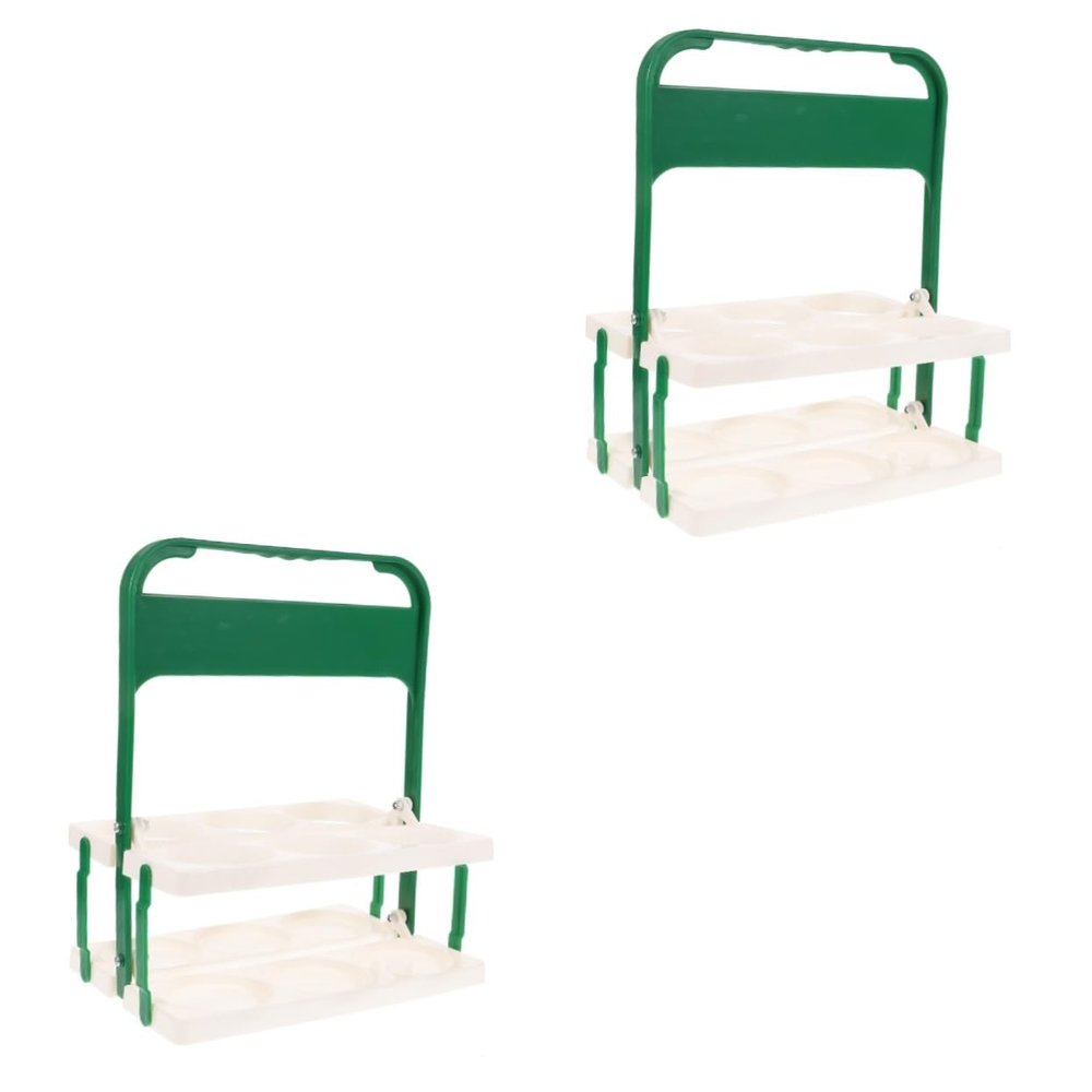 GLEAVI 2-Pack Foldable Beverage Carriers for Bottles, Portable Beer Caddies