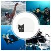 Long-Hair Silicone Swim Cap with Cat Design view 3