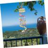 HEMOTON Ethnic Copper Wind Chime with Creative Embroidery for Garden, Balcony, and Window Decor view 3