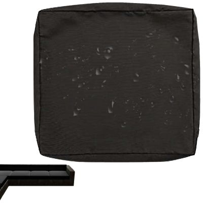 Waterproof Outdoor/Indoor Sofa Cushion Cover, Black, 50 x 45 x 10 cm, 1-Pack