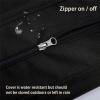 Waterproof Outdoor/Indoor Sofa Cushion Cover, Black, 50 x 45 x 10 cm, 1-Pack view 4