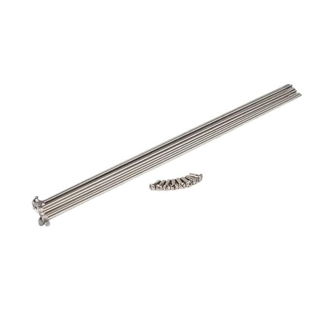 CHOUXUANGA Bicycle Spokes, 10-Piece 14G Stainless Steel Splitter Spokes with Copper, Silver, 293 mm