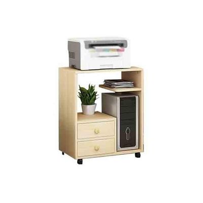 xiuling4568 Printer Stand Office Storage Rack with Casters