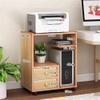 xiuling4568 Printer Stand Office Storage Rack with Casters view 3
