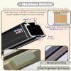 Generic Sliding Door Set, Soft-Close Track Hardware, Black, 97.5 cm view 3