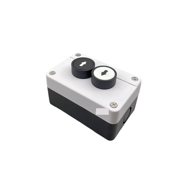 QMIQXIWS Push Button Switch Control Box with Indicator Light and Emergency Stop/Reset Station
