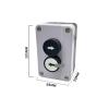 QMIQXIWS Push Button Switch Control Box with Indicator Light and Emergency Stop/Reset Station view 2