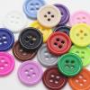 10–25 mm Four-Hole Resin Buttons, Color 15, 18 mm, 10 Pieces view 2