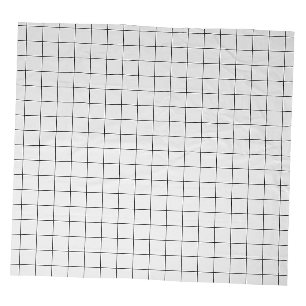 PENIKOKO Waterproof Fitted Tablecloth, Washable and Oil-Resistant, White Plaid