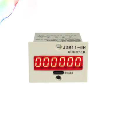 JDM11-6H Gray Numeric Display Electronic Counter, AC 220 V/DC 24 V, Production Counting, 1 Piece (Contact Count, DC 24 V)