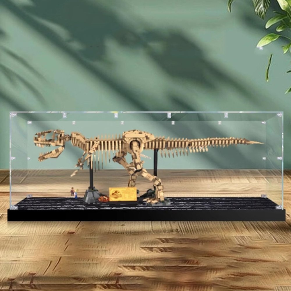 Acrylic Display Case for LEGO 76968 Tyrannosaurus Rex Fossil, Transparent