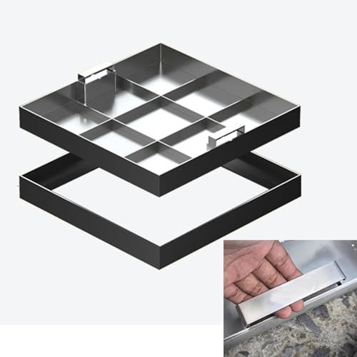 Customizable Invisible Manhole Cover with Retractable Handles, 85 x 85 cm