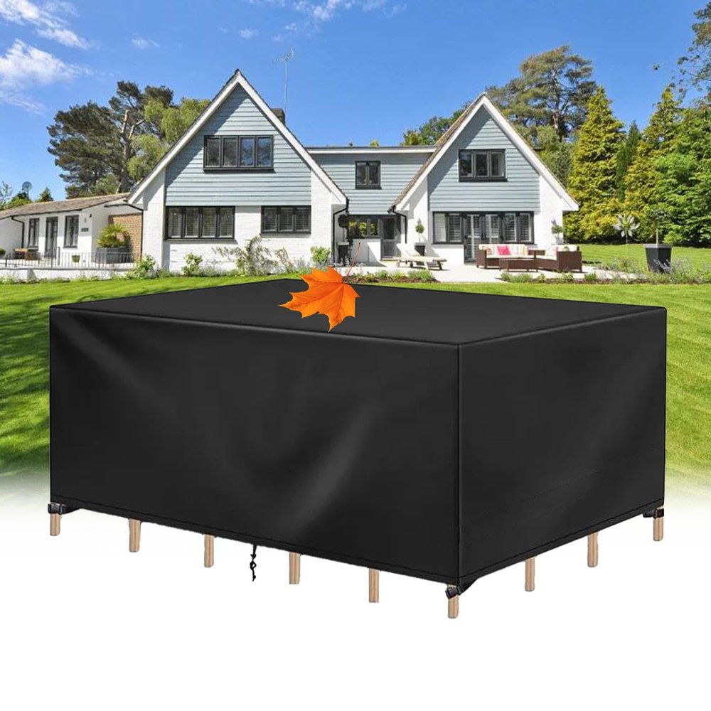 UUPAUO Waterproof Garden Table Cover, 110 x 70 x 100 cm, 420D Oxford Fabric