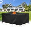 UUPAUO Waterproof Garden Table Cover, 110 x 70 x 100 cm, 420D Oxford Fabric view 1