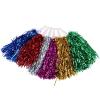 XLyrriun 1-Piece 20 cm Cheerleading Pom-Pom Flower Ball for Football, Basketball, Sports Events and Parties (Silver) view 4
