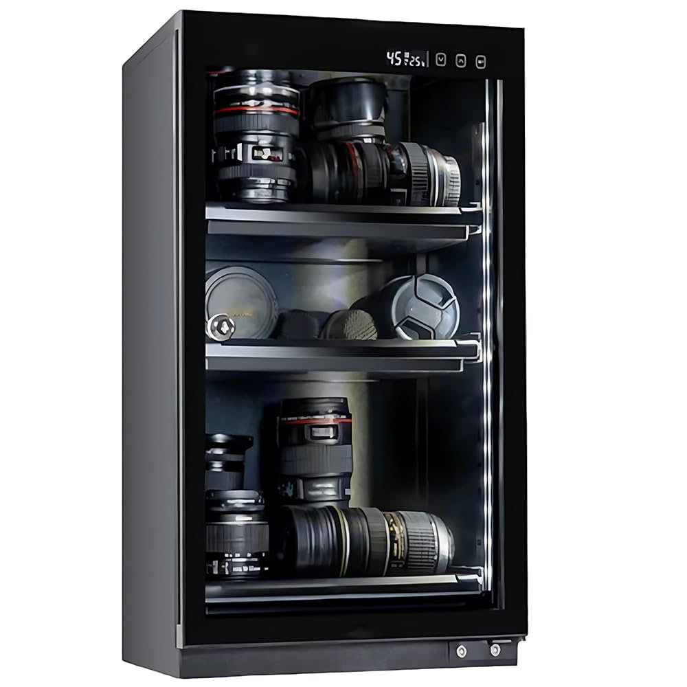 Electronic Dry Cabinet for Camera Lenses, 15–50 L, LED Lighting
