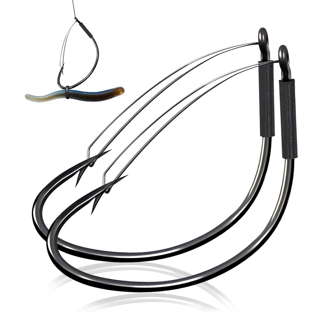 FishTrip Weedless Wacky Rig Hooks, 30-Piece Set