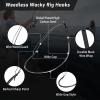 FishTrip Weedless Wacky Rig Hooks, 30-Piece Set view 2