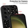Phoona 2-Pack Cases for Samsung Galaxy S24 Ultra 5G, 6.8", Black Leopard Aesthetic Pattern, Soft TPU Silicone Bumper Covers view 3