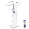 Acrylic Podium Stand for Churches and Events, Black view 1