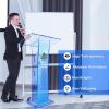Acrylic Podium Stand for Churches and Events, Black view 2