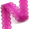 Lace Trim, 9.1 m Grosgrain Ribbon with Scalloped Lace Edge, 30 mm view 4
